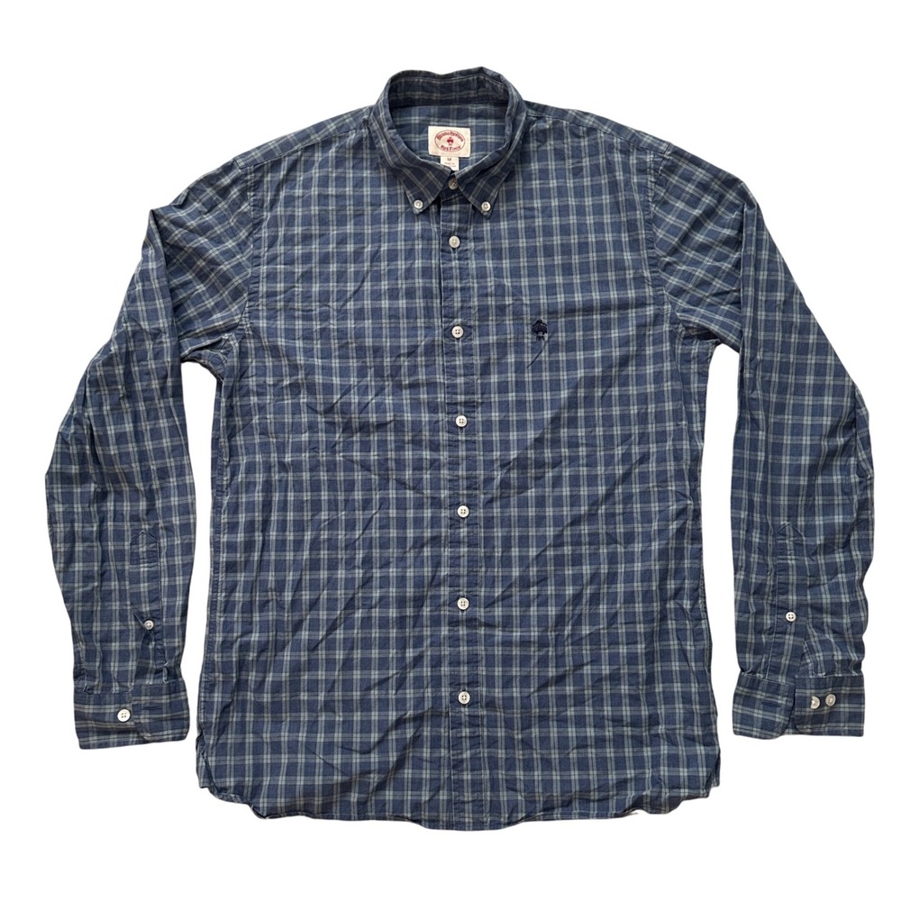 Brooks Brothers Red Fleece Plaid Button Down Long Sleeve Shirt Youth‎ Medium